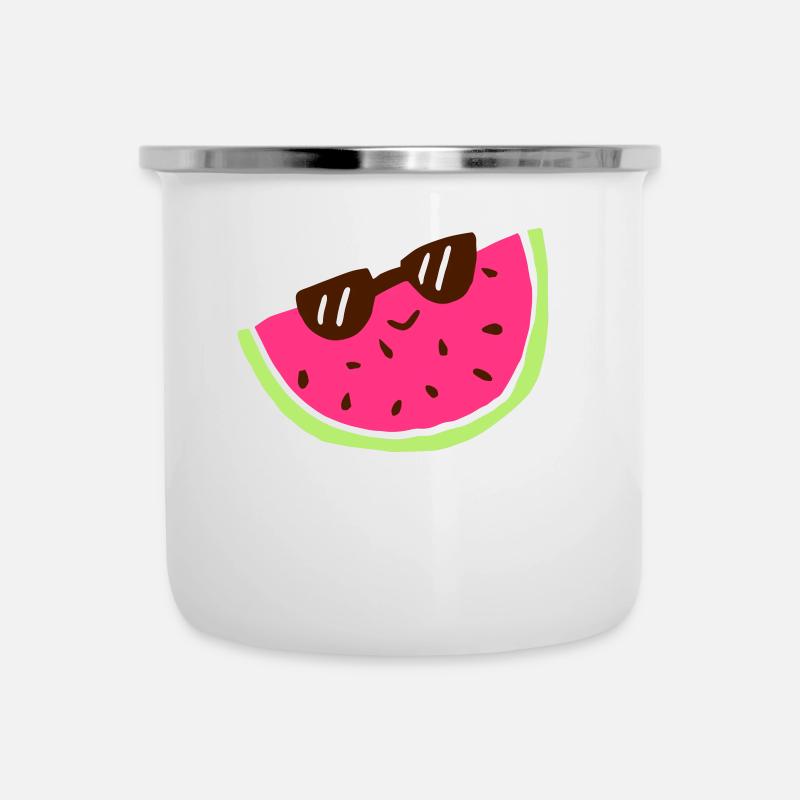 melon - Tasse émaillée - blanc