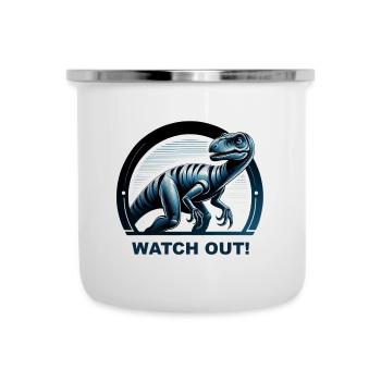 Dino Raptor for Kids Boys Girls Dinosaurs - Camper Mug - white - Front