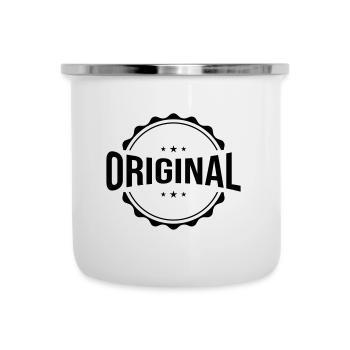 Emblème original - Tasse émaillée - blanc - Devant