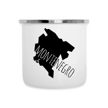 montenegro - Emaille-Tasse - Weiß - Vorne