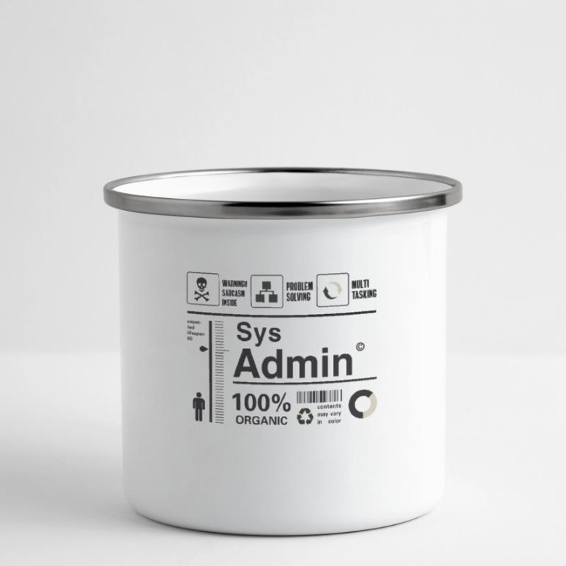 Sys Admin Problem Computer Nerd pc Platine cpu ner Emaille-Tasse