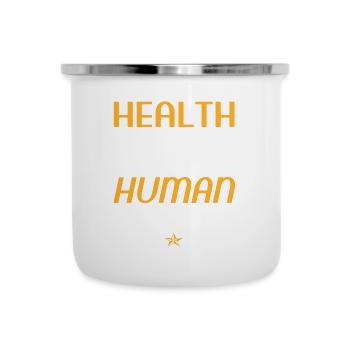 Gesund Gesundheitswesen Menschenrechte geschenk - Emaille-Tasse - Weiß - Vorne