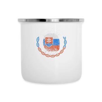 Slowakei ist in meiner DNA - Emaille-Tasse - Weiß - Vorne
