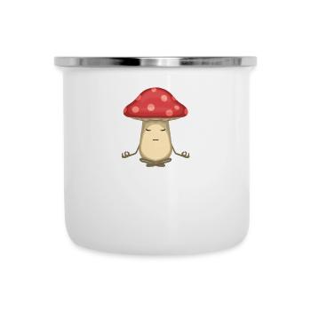 Om meditation fly agaric mushroom Gift Idea - Camper Mug - white - Front