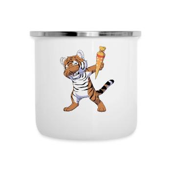 Dabbing Schultiger - Emaille-Tasse - Weiß - Vorne