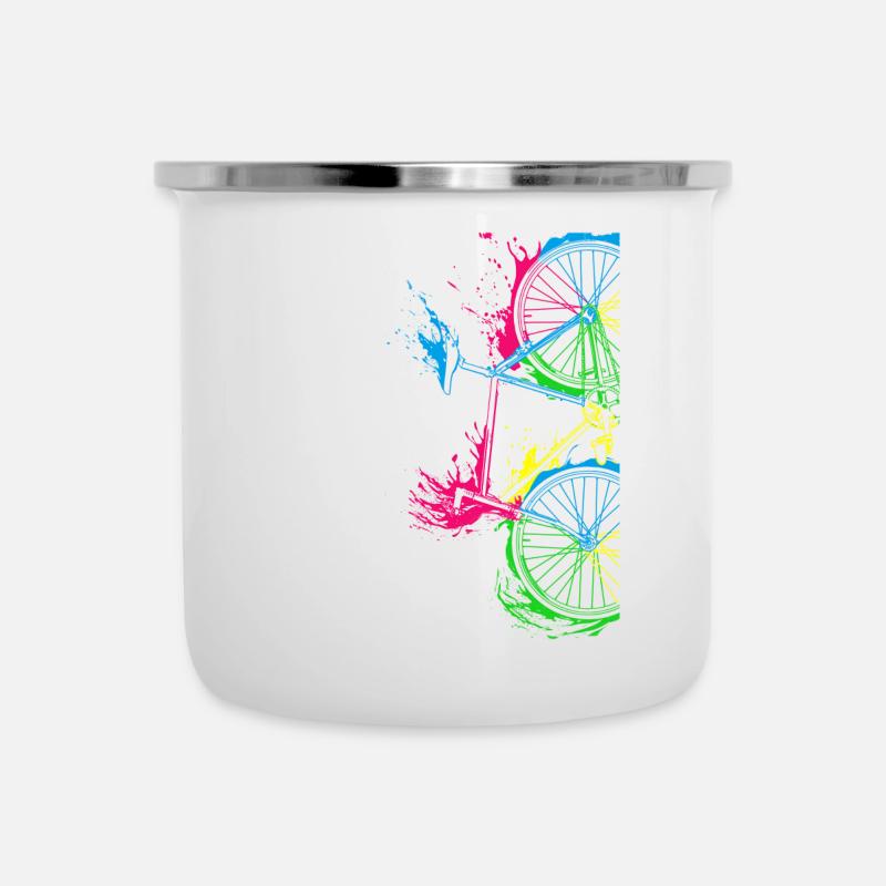 biking Design gift for cyclist - Camper Mug - white