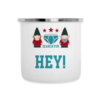 A la recherche d’underpants ! - Tasse émaillée - blanc - Devant