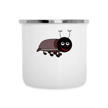 MAIKÄFER INSEKT GESCHENK KINDER - Emaille-Tasse - Weiß - Vorne