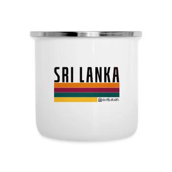 Sri Lanka Flag Stripes - Camper Mug - white - Front
