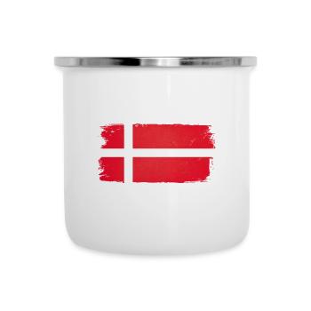 Danemark drapeau Danemark - Tasse émaillée - blanc - Devant