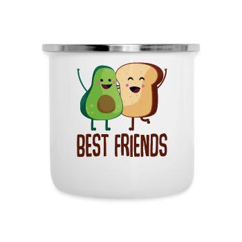 Avocado Toast / Best Friends - Camper Mug - white - Front