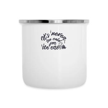 Niedliches Design mit einem Faultier für Mädchen - Emaille-Tasse - Weiß - Vorne