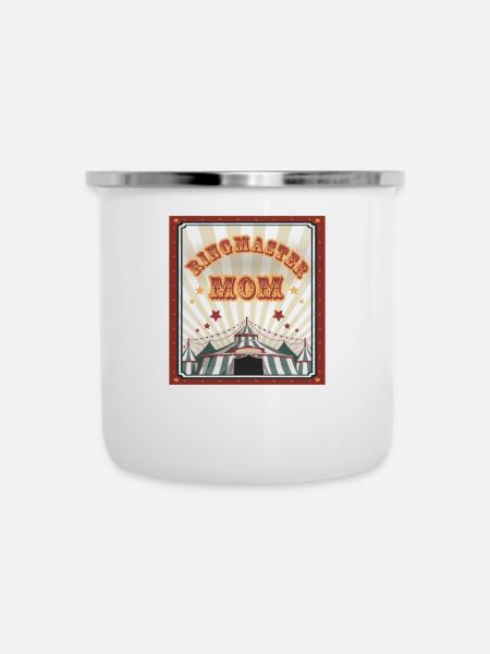Ringmaster Mom Stunt-Performance-Arena - Emaille-Tasse - Weiß