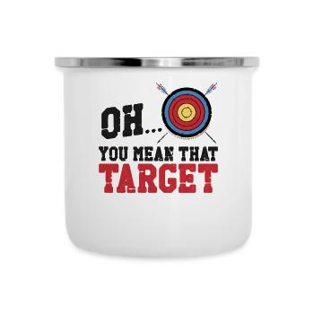 Archery Bow Archer Vintage Target - Camper Mug - white - Front