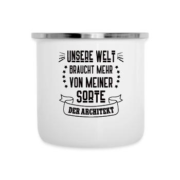 Architektur Architekt Architect - Emaille-Tasse - Weiß - Vorne
