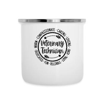 Veterinary Technician - Camper Mug - white - Front