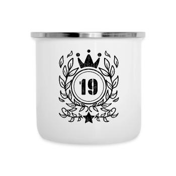19 years old crown - 19 birthday - Camper Mug - white - Front