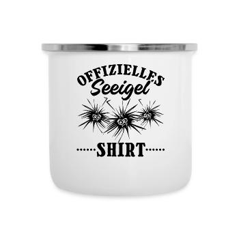 Seeigel Lustige Seeigeln - Offizielles Seeigel - Emaille-Tasse - Weiß - Vorne