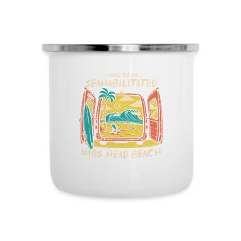 I Need To Be Seahabilitated Nags Head Beach - Camper Mug - white - Front