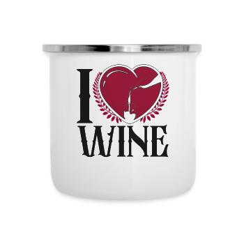 Sommelier Wine Drinking Tasting - Emaille-Tasse - Weiß - Vorne