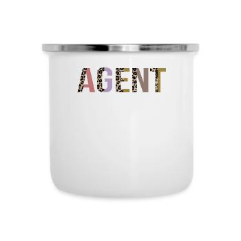 Agent - Tasse émaillée - blanc - Devant