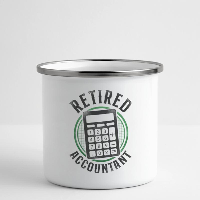 Comptable Comptable Comptable Comptabilité Tasse émaillée