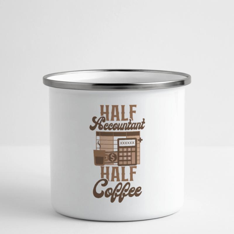 Comptable Comptable Comptable Comptabilité Tasse émaillée