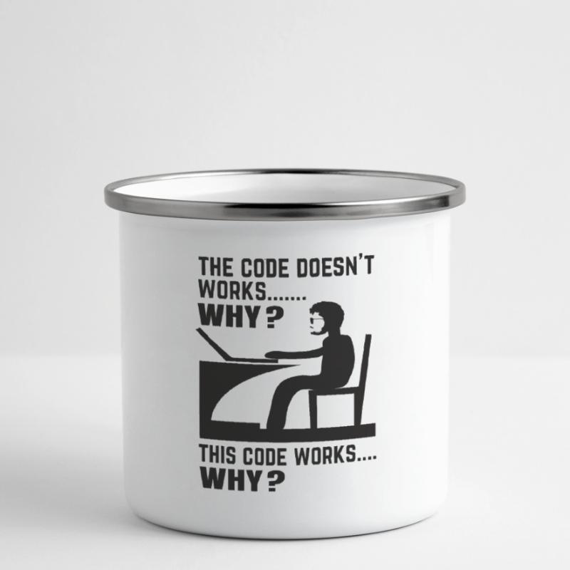 Softwareentwickler Programmierer Geschenk Emaille-Tasse