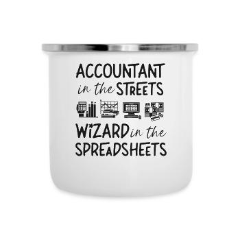 Accountant Bookkeeper Accounting - Camper Mug - white - Front