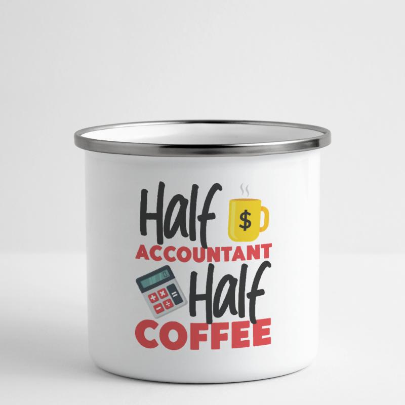 Comptable Comptable Comptable Tasse émaillée