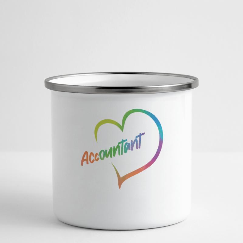 Comptable Comptable Comptable Tasse émaillée