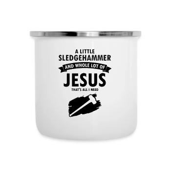 House demolition and house renovation - Camper Mug - white - Front