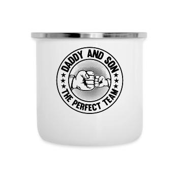 Daddy And Son The Perfect Team - First Father's Da - Camper Mug - white - Front