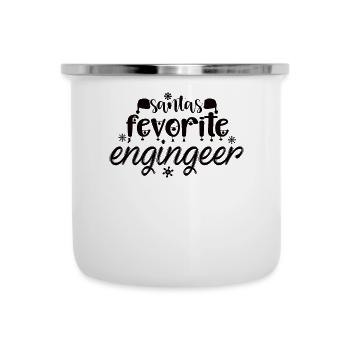 Santa's dearest engineer gift - Camper Mug - white - Front