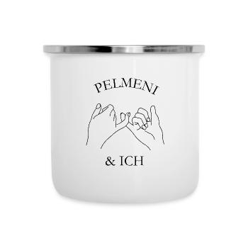 Pelmeni und ich - Emaille-Tasse - Weiß - Vorne
