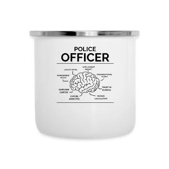 Police officer Policeman - Camper Mug - white - Front