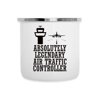 Air traffic controller Tower controller Flight attendants - Camper Mug - white - Front