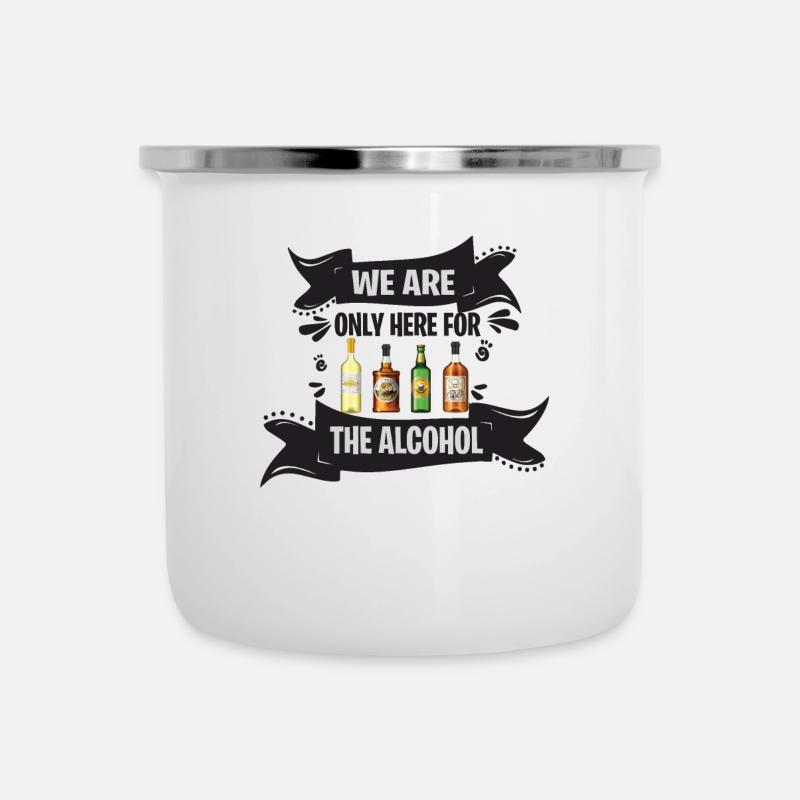 Week-end entre amis en groupe - Tasse émaillée - blanc