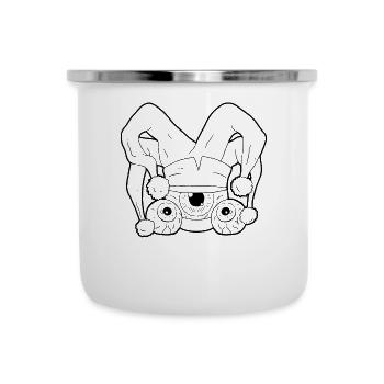 Clowncore Aesthetic Jester Clown Weirdcore - Camper Mug - white - Front