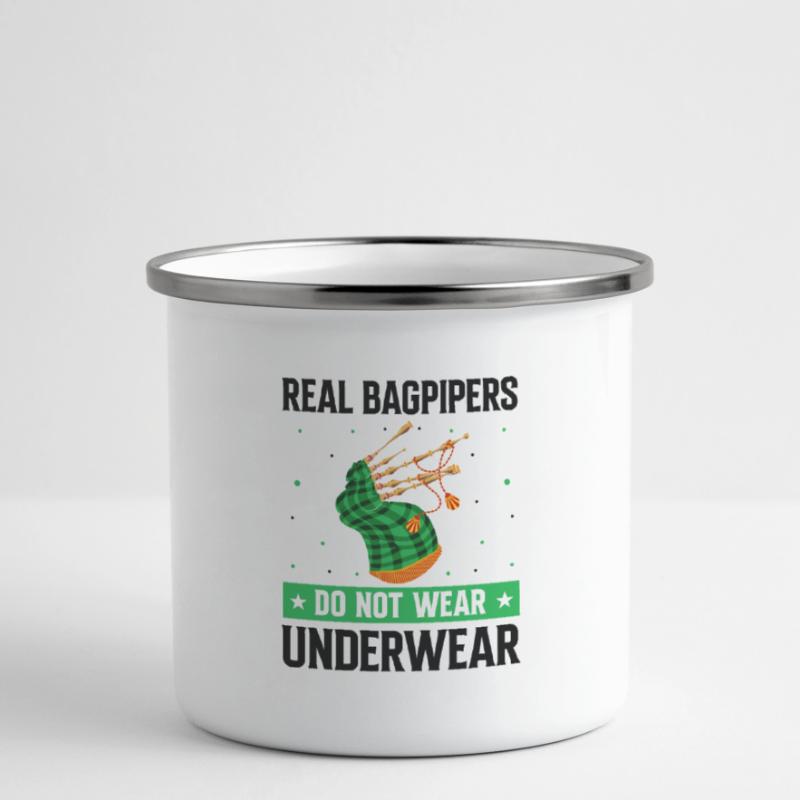 Conception de cornemuse pour Scotland Pride et cornemuse Tasse émaillée