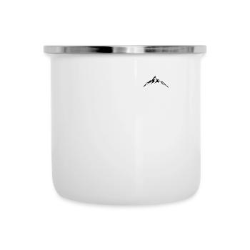 Montagnes Motif Alpinisme VTT Randonnées Montagne - Tasse émaillée - blanc - Devant