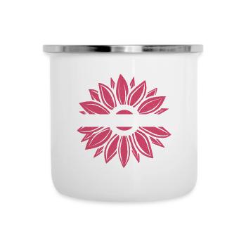 Multiple Myeloma Awareness Burgundy Sunflowe - Camper Mug - white - Front