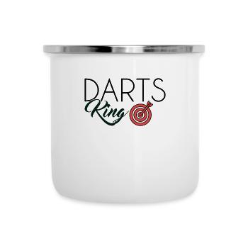 Roi des fléchettes - Tasse émaillée - blanc - Devant