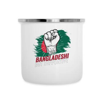 Pas bangladais mais un drapeau bangladais favorable - Tasse émaillée - blanc - Devant