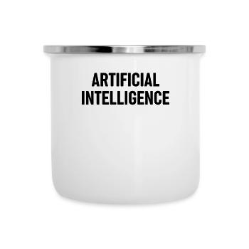 Artificial Intelligence - Emaille-Tasse - Weiß - Vorne
