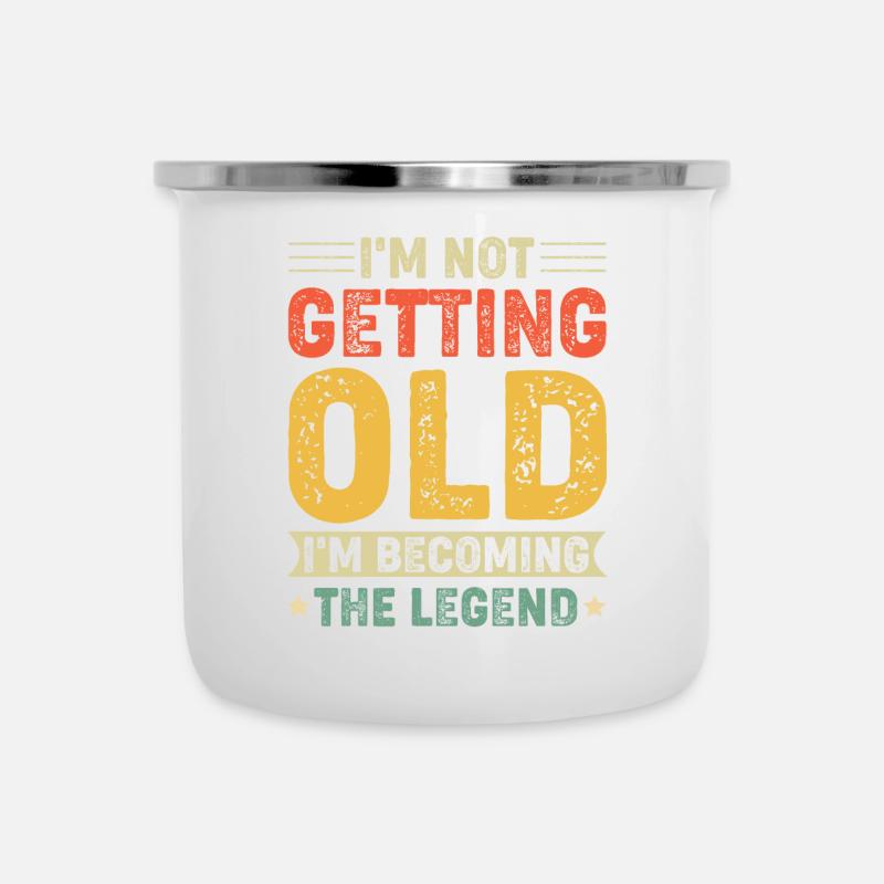 Retro Style Legendary Anniversary - Camper Mug - white