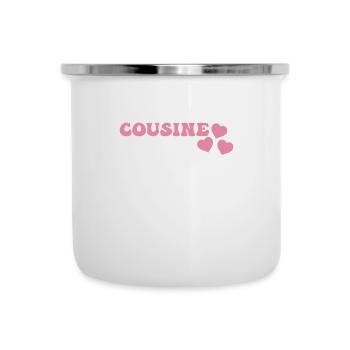 Cousine - Emaille-Tasse - Weiß - Vorne