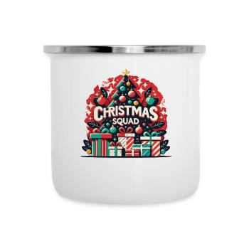 Escouade de Noël - Tasse émaillée - blanc - Devant