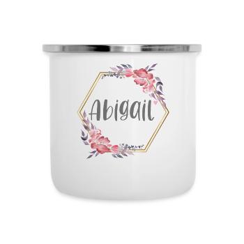 Abigail Girl Name Baby Gift - Camper Mug - white - Front