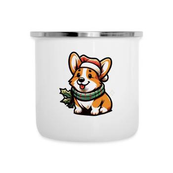 Corgi Corgi Chien Corgi Corgi Welsh Corgi - Tasse émaillée - blanc - Devant
